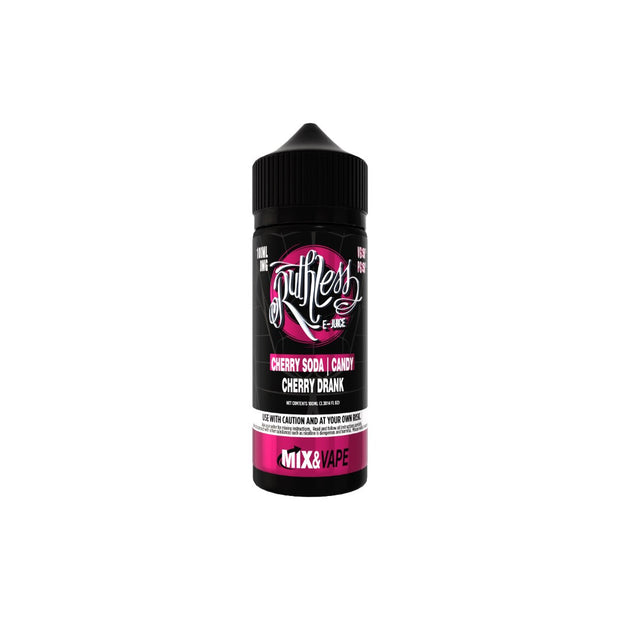 0mg Ruthless Classic 100ml Shortfills (70VG/30PG) - Flavour: Cherry Drank