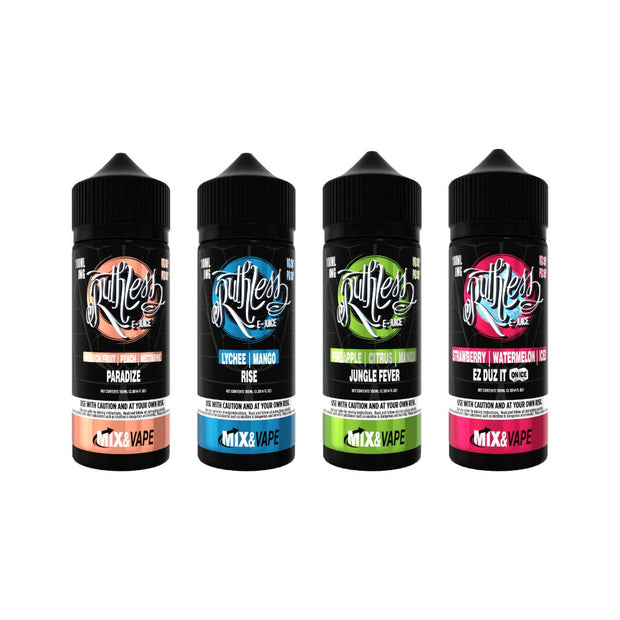 0mg Ruthless Classic 100ml Shortfills (70VG/30PG) - Flavour: Grape Drank on ice