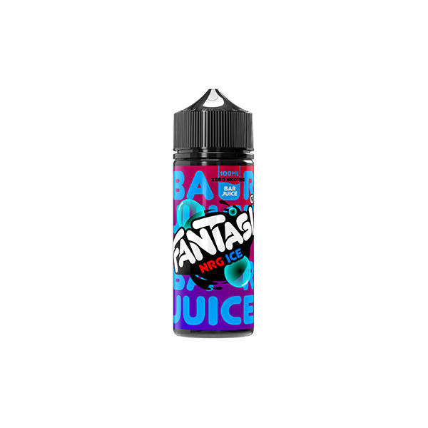 0mg Fantasi Bar Juice 100ml Shortfill (50VG/50PG) - Flavour: Mad Blue