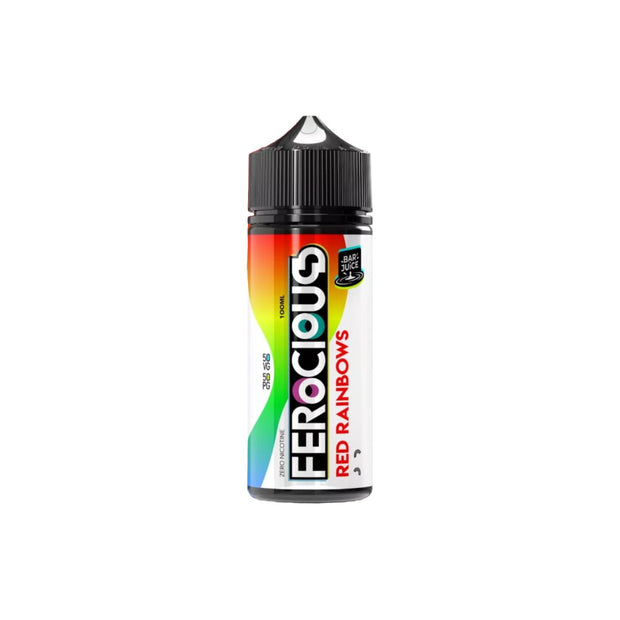 0mg Fantasi Ferocious Bar Juice 100ml Shortfill (50VG/50PG) - Flavour: Blue Razz Lemonade