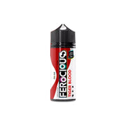 0mg Fantasi Ferocious Bar Juice 100ml Shortfill (50VG/50PG) - Flavour: Strawberry Watermelon