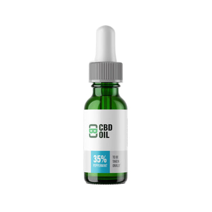 CBD Asylum 35% 3500mg CBD Oil 10ml (BUY 1 GET 2 FREE) - Flavour: Peppermint