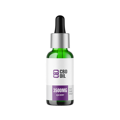 CBD Asylum 35% 3500mg CBD Oil 10ml (BUY 1 GET 2 FREE) - Flavour: Acai Berry