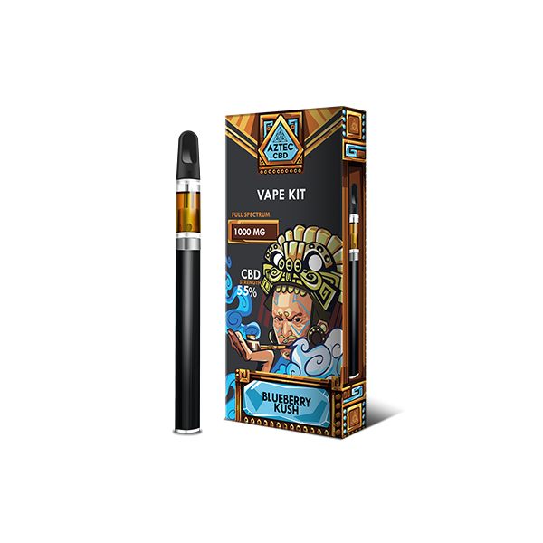 Aztec CBD 1000mg Vape Kit - 1ml - Flavour: Pineapple Express