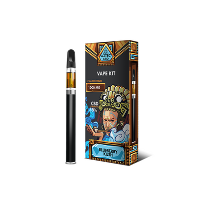 Aztec CBD 1000mg Vape Kit - 1ml - Flavour: Blueberry Kush