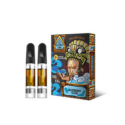 Aztec CBD 2 x 1000mg Cartridge Kit - 1ml - Flavour: Zkittles