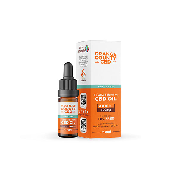 Orange County CBD 500mg Broad Spectrum CBD Oil - 10ml - Flavour: Cherry