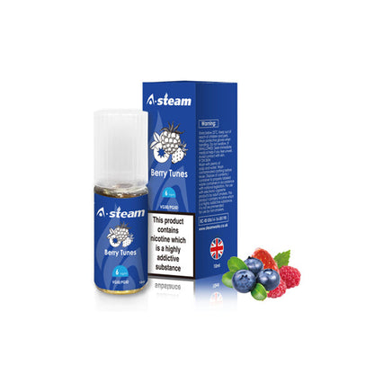 A-Steam Fruit Flavours 6MG 10ML (50VG/50PG) - Flavour: Black Jack