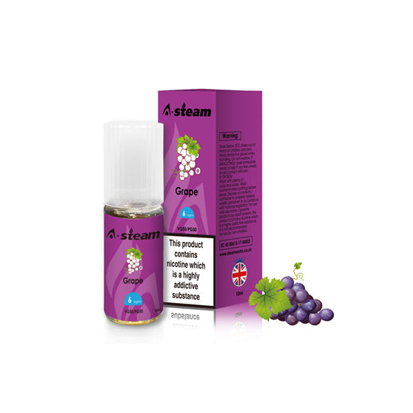A-Steam Fruit Flavours 6MG 10ML (50VG/50PG) - Flavour: Black Jack