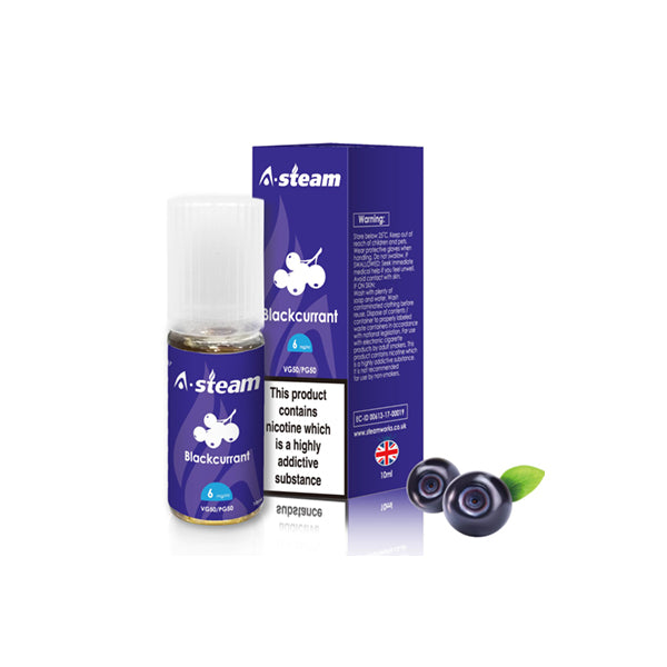 A-Steam Fruit Flavours 6MG 10ML (50VG-50PG) - Flavour: Apple