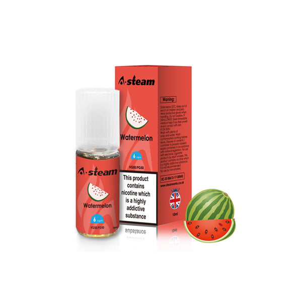 A-Steam Fruit Flavours 6MG 10ML (50VG-50PG) - Flavour: Apple