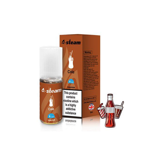 A-Steam Fruit Flavours 12MG 10ML (50VG-50PG) - Flavour: Vanilla