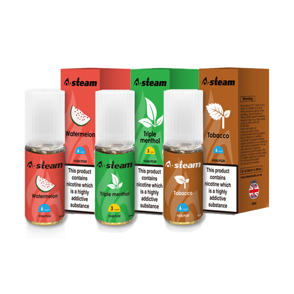 A-Steam Fruit Flavours 12MG 10ML (50VG/50PG) - Flavour: Berry Tunes