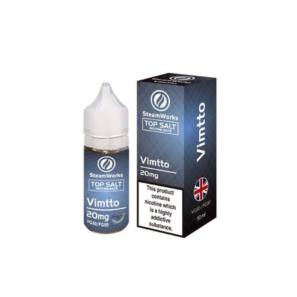 20mg Top Salt Fruit Flavour Nic Salts by A-Steam 10ml (50VG/50PG) - Flavour: Blue Razz Lemonade