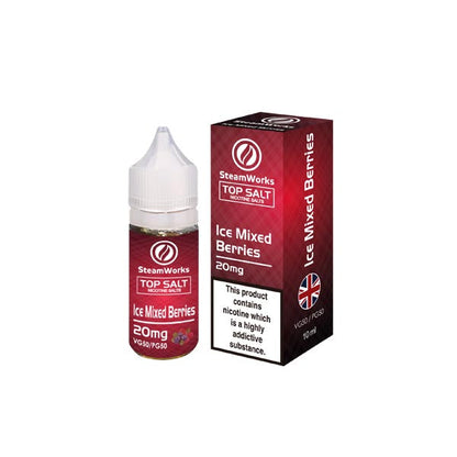 20mg Top Salt Fruit Flavour Nic Salts by A-Steam 10ml (50VG/50PG) - Flavour: Tobacco