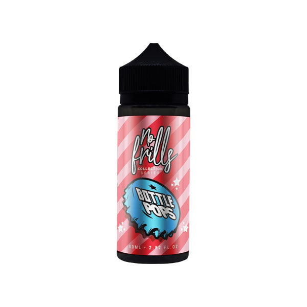 No Frills Collection Bottle Pops 80ml Shortfill 0mg (80VG/20PG) - Flavour: Lemonade
