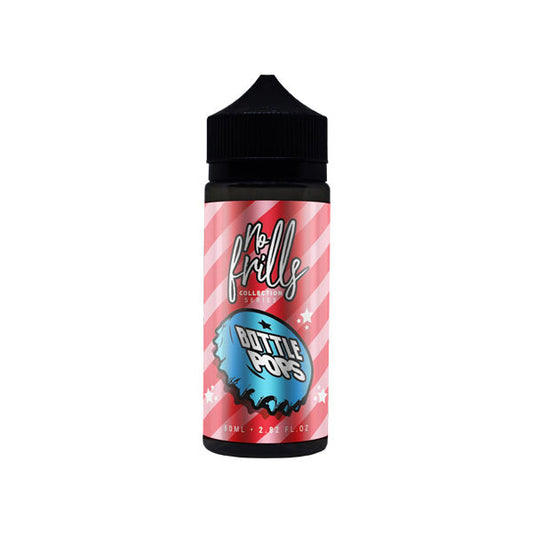 No Frills Collection Bottle Pops 80ml Shortfill 0mg (80VG/20PG) - Flavour: Lemonade