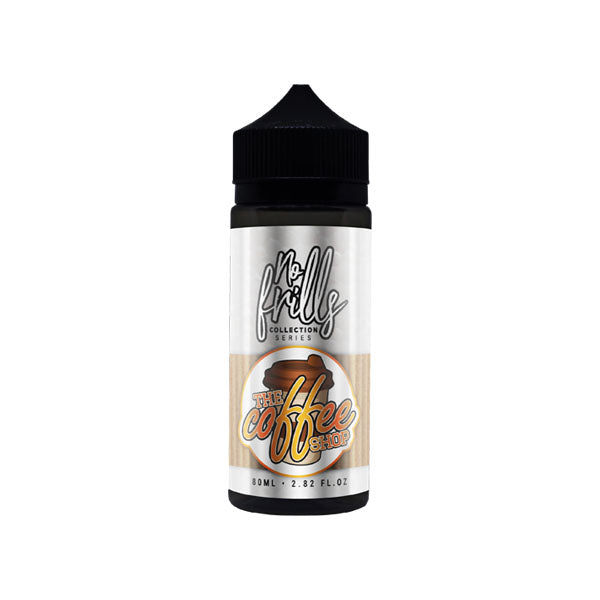 No Frills Collection Coffee Shop 80ml Shortfill 0mg (80VG/20PG) - Flavour: Butterscotch