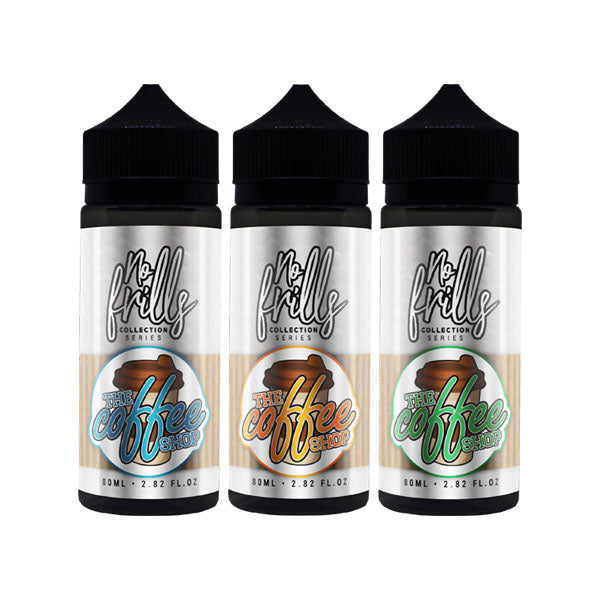 No Frills Collection Coffee Shop 80ml Shortfill 0mg (80VG/20PG) - Flavour: Butterscotch
