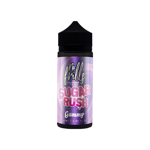No Frills Collection Sugar Rush 80ml Shortfill 0mg (80VG/20PG) - Flavour: Spearmint Chew