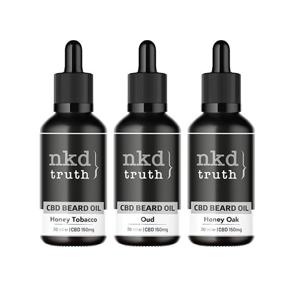 NKD 150mg CBD Infused Speciality Beard Oils 30ml - Flavour: Honey Oak