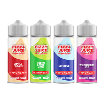 Fizzy Juice King Bar 100ml Shortfill 0mg (70VG/30PG) - Flavour: Wildberries Ice