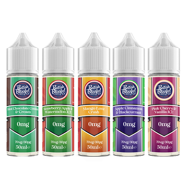 0mg British Blissful 50ml Shortfill (70VG/30PG) - Flavour: Mint Chocolate Cookies & Cream