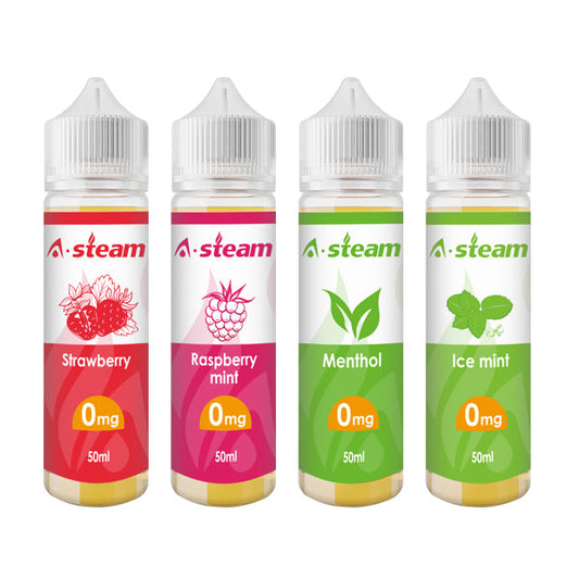 A-Steam 50ml Shortfill 0mg (50VG/50PG) - Flavour: Blueberry