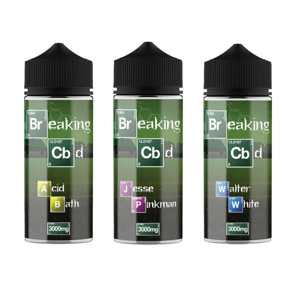 Breaking CBD 3000mg CBD E-Liquid 120ml (50VG/50PG) - Flavour: Saul Goodman