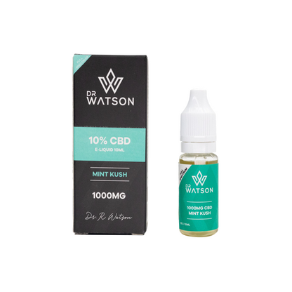 Dr Watson 1000mg Full Spectrum CBD E-liquid 10ml (BUY 1 GET 1 FREE) - Flavour: Strawberry Diesel