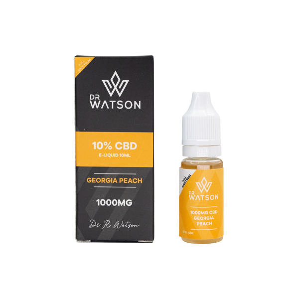 Dr Watson 1000mg Full Spectrum CBD E-liquid 10ml (BUY 1 GET 1 FREE) - Flavour: Strawberry Diesel