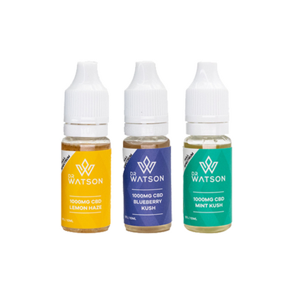 Dr Watson 1000mg Full Spectrum CBD E-liquid 10ml (BUY 1 GET 1 FREE) - Flavour: Georgia Peach