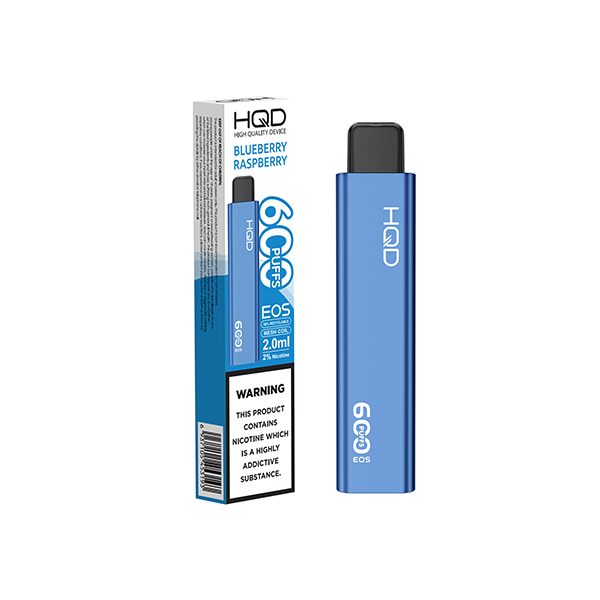 20mg HQD EOS Disposable Vape 600 Puffs - Flavour: Grape Bull