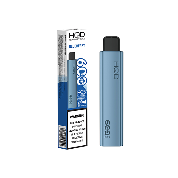 20mg HQD EOS Disposable Vape 600 Puffs - Flavour: Grape Bull