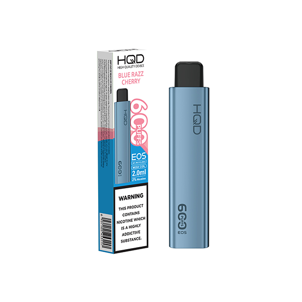 20mg HQD EOS Disposable Vape 600 Puffs - Flavour: Mr Blue