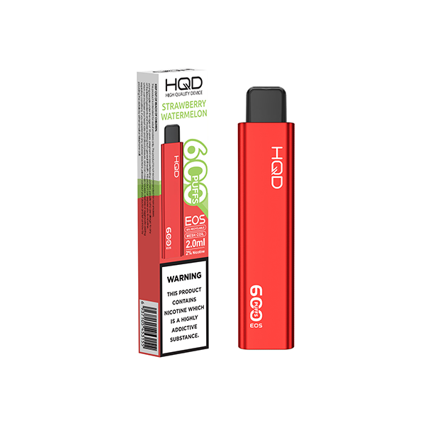 20mg HQD EOS Disposable Vape 600 Puffs - Flavour: Grape Bull