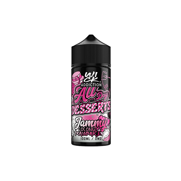 Wick Addiction All Day Desserts 100ml Shortfill 0mg (70VG/30PG) - Flavour: Strawberry Trifle