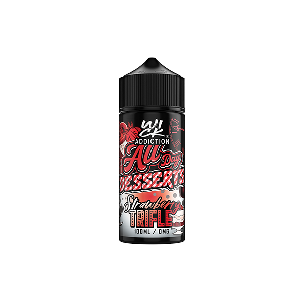 Wick Addiction All Day Desserts 100ml Shortfill 0mg (70VG/30PG) - Flavour: Jammy Coconut Traybake