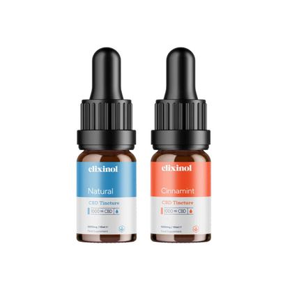 Elixinol 1000mg CBD Oil Tinctures - 10ml - Flavour: Cinnamint