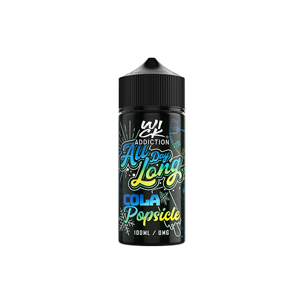 Wick Addiction All Day Long 100ml Shortfill 0mg (70VG/30PG) - Flavour: Blue Raspberry Lemonade