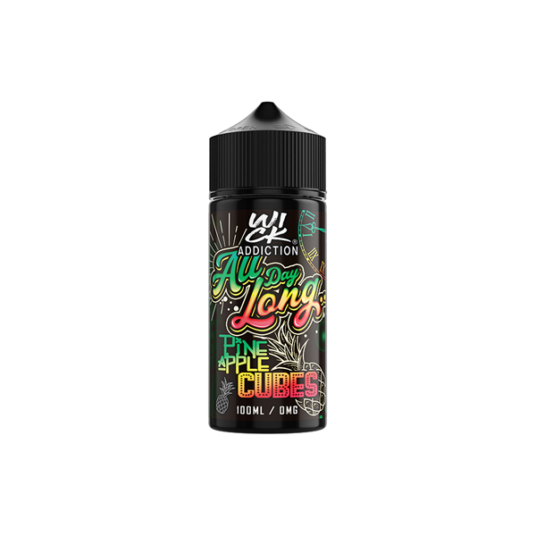 Wick Addiction All Day Long 100ml Shortfill 0mg (70VG/30PG) - Flavour: Vanilla Custard