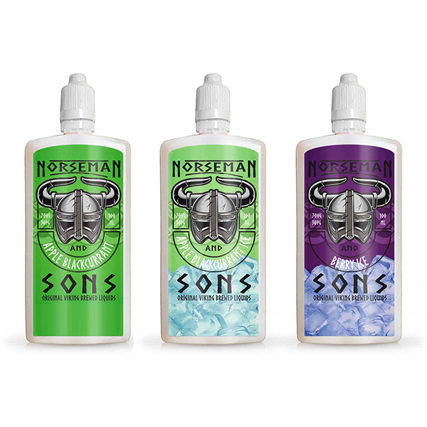 Norsemen 100ml Short-fill Flask Classics 0mg (70VG/30PG) - Flavour: Apple Blackcurrant