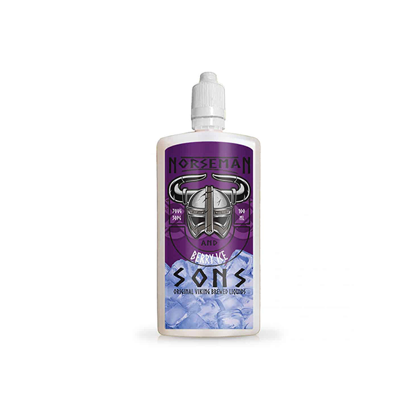 Norsemen 100ml Shortfill Flask Classics 0mg (70VG/30PG) - Flavour: Strawberry Kiwi