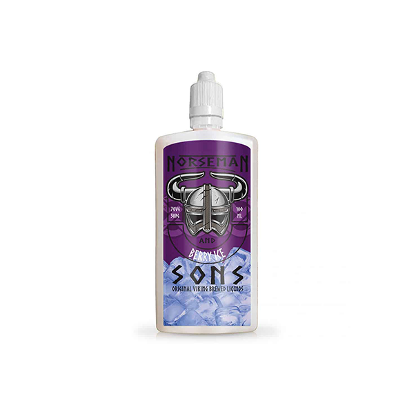 Norsemen 100ml Short-fill Flask Classics 0mg (70VG/30PG) - Flavour: Mixed Berry Lemonade