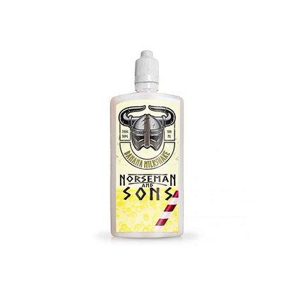 Norsemen 100ml Shortfill Flask Milkshakes 0mg (70VG/30PG) - Flavour: Strawberry Milkshake