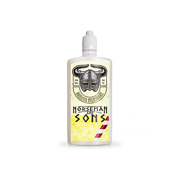 Norsemen 100ml Short-fill Flask Milkshakes 0mg (70VG/30PG) - Flavour: Blueberry Milkshake