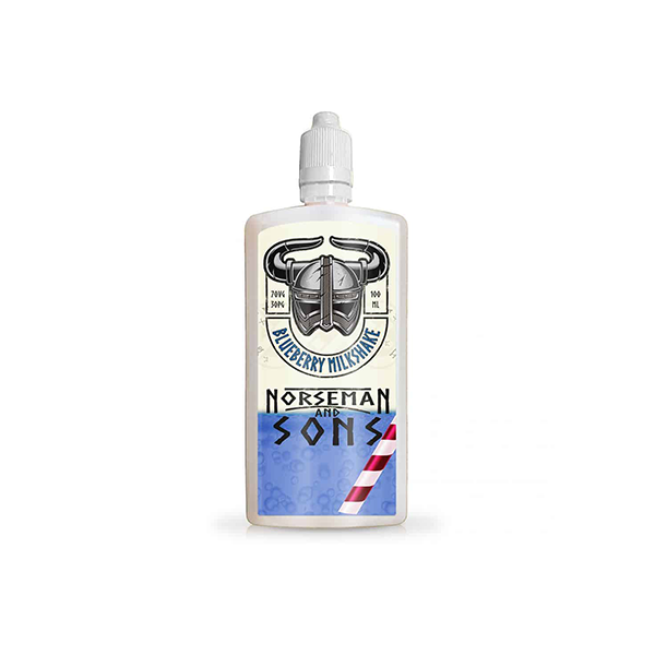 Norsemen 100ml Shortfill Flask Milkshakes 0mg (70VG/30PG) - Flavour: Banana Milkshake