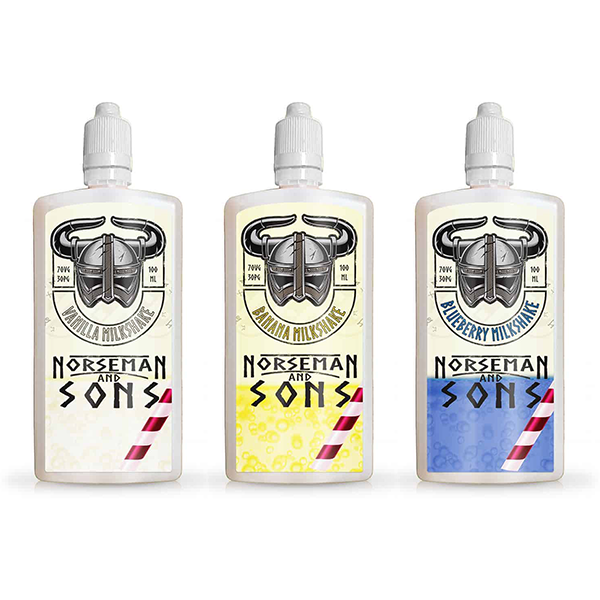 Norsemen 100ml Short-fill Flask Milkshakes 0mg (70VG/30PG) - Flavour: Chocolate Milkshake