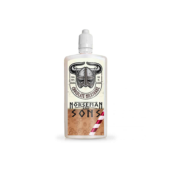 Norsemen 100ml Short-fill Flask Milkshakes 0mg (70VG/30PG) - Flavour: Strawberry Milkshake