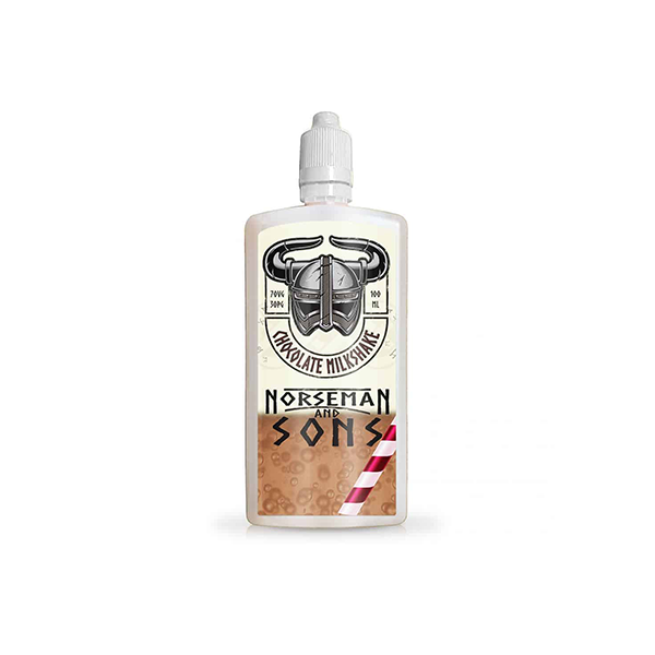 Norsemen 100ml Shortfill Flask Milkshakes 0mg (70VG/30PG) - Flavour: Blueberry Milkshake